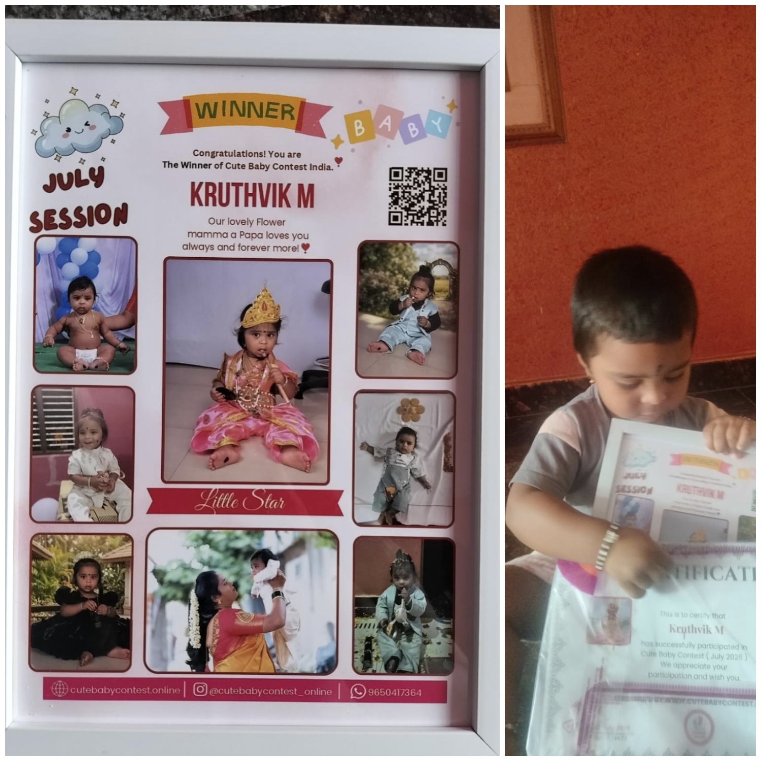 Kruthvik M Winner Photo