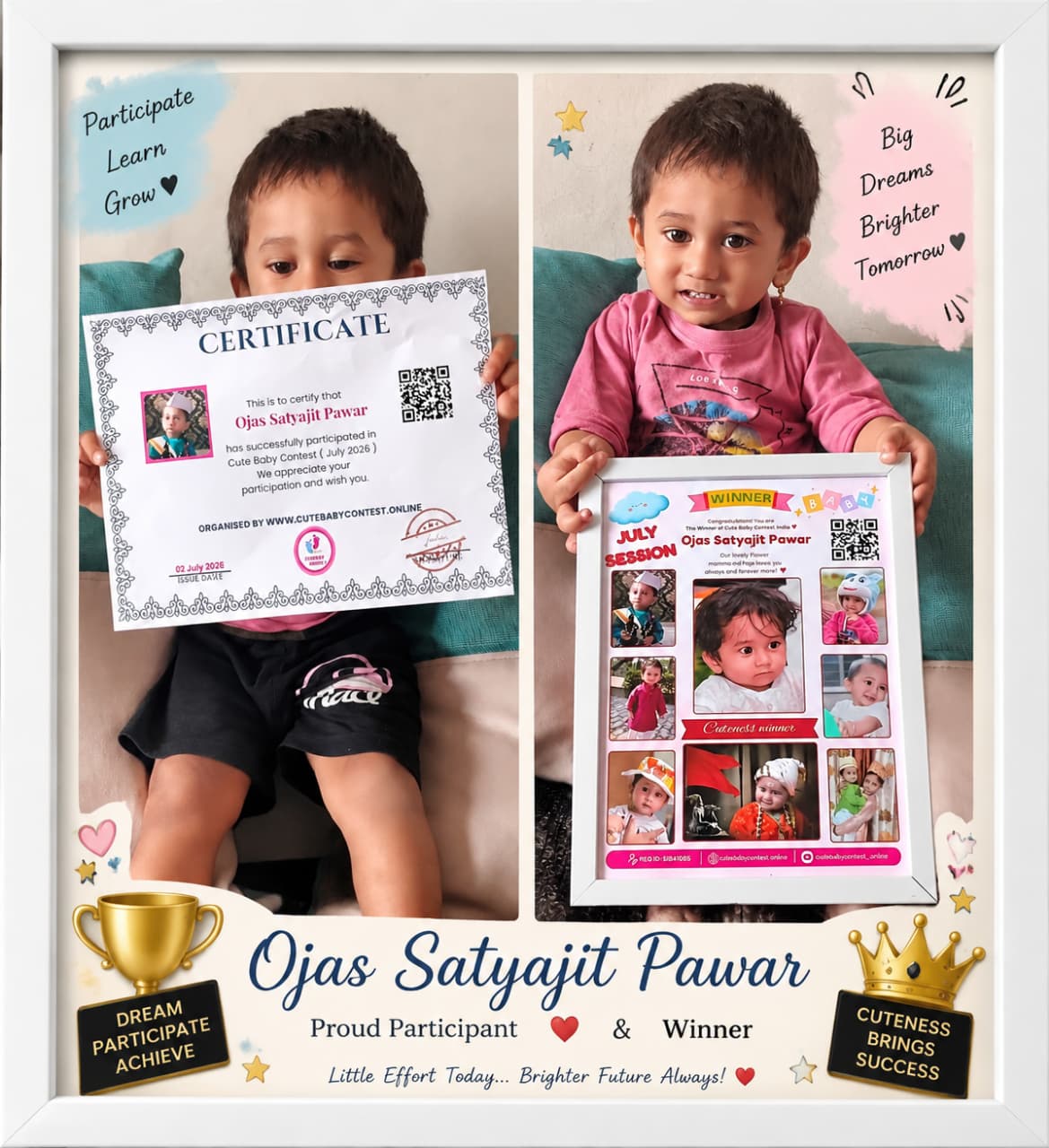 Ojas Satyajit Pawar Winner Photo