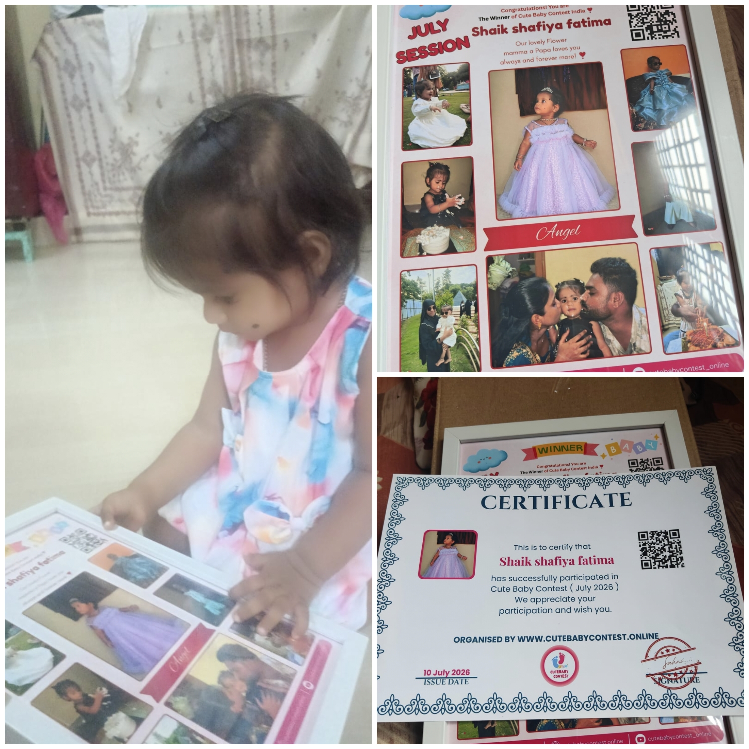 Shaik shafiya fatima  Winner Photo