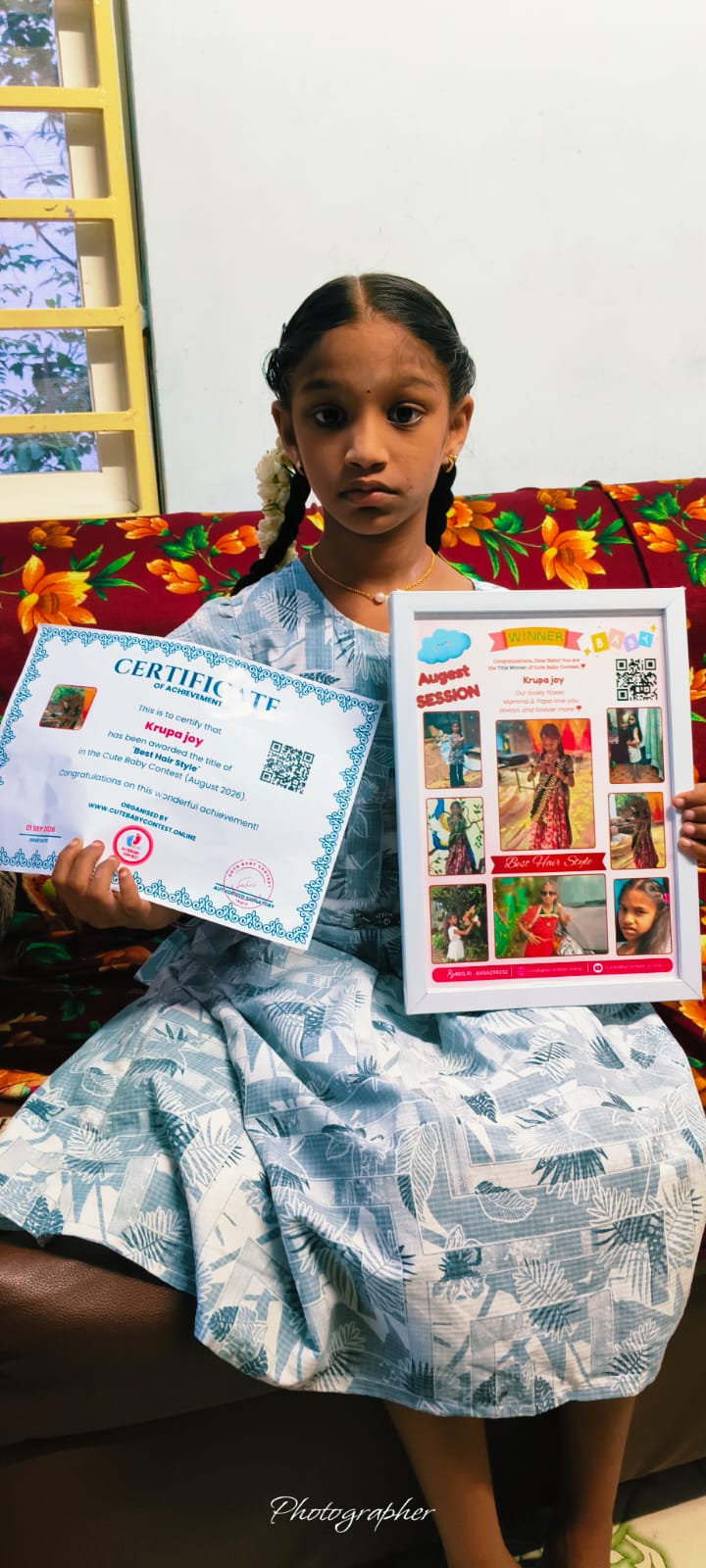 n. Krupa joy  Winner Photo
